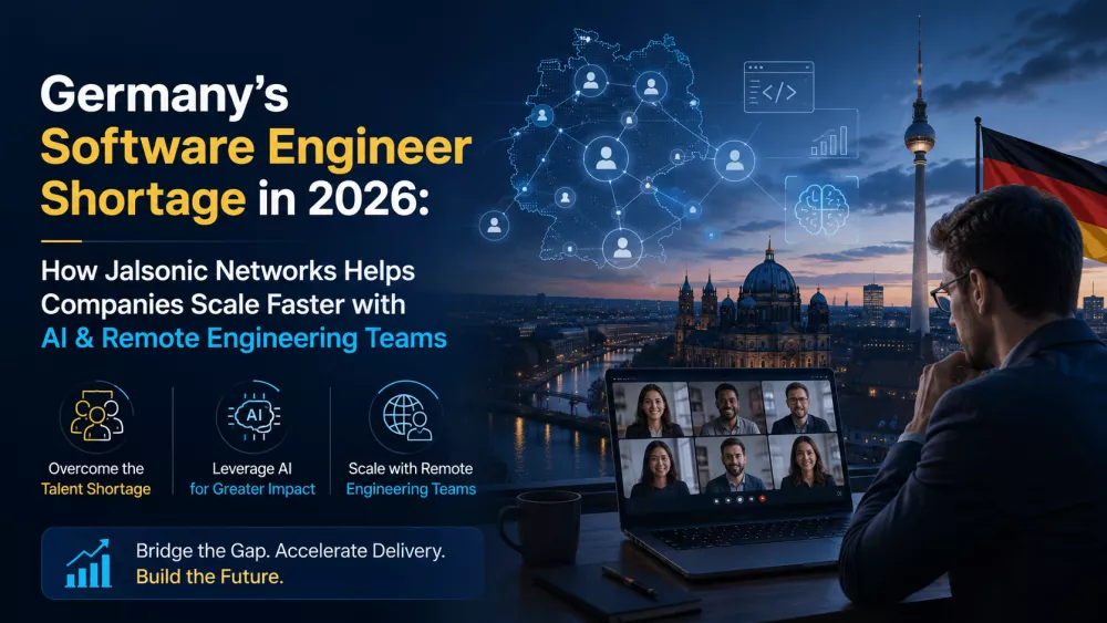 Germany’s Software Engineer Shortage in 2026: How Jalsonic Networks Helps Companies Scale Faster with AI & Remote Engineering Teams